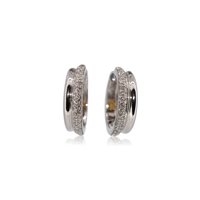 Earrings Recarlo Woman in White Gold Diamante 0.18 Ct AD 436/B - AD 436/B